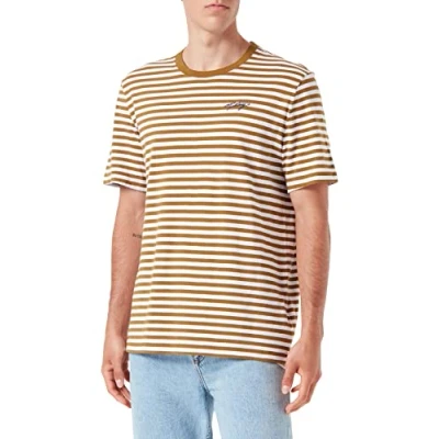Image of MUSTANG Men&#039;s Alex C T Shirt, California Stripe_2 12290, XXL