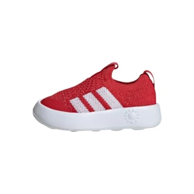 Image of adidas Performance Bubblecomfy Unisex Road running shoes for kids, Size: 5K, Better scarlet/footwear white/core black Textile