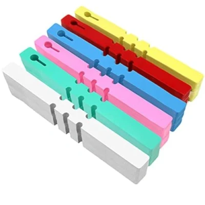 Image of KINGLAKE 120 Pcs Plastic Plant Tree Tags Coloured 21x2cm Adjustable Garden Hanging Markers Wrap Around