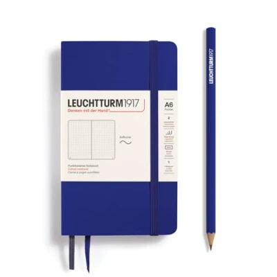Image of LEUCHTTURM1917 372379 Notebook Pocket A6, Softcover, 123 Numbered Pages, Ink, Dotted