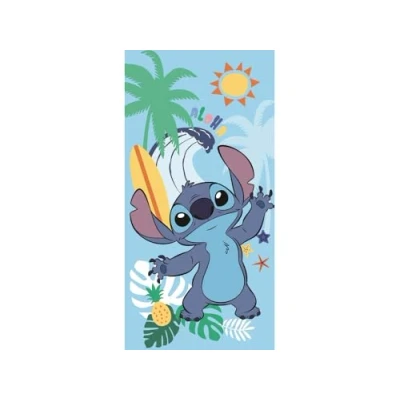 Image of Jerry Fabrics Disney Stitch Towel Large Bath Towels for Kids 140x70 cm Premium 100% Cotton Swimming Beach Towel, Girls and Boys