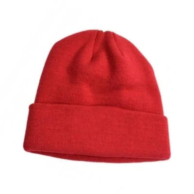 Image of Liverpool FC Unisex Adult Knitted Cuff Crest Beanie, Red, One Size