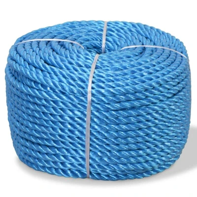 Image of vidaXL Twisted Rope Polypropylene 14 mm 250 m Blue