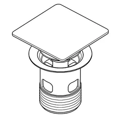 Image of GROHE Waste Set with Push Open Plug Supersteel 40565DC0