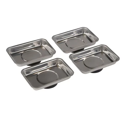 Image of Silverline Magnetic Tray Set 4pce 95 x 65mm