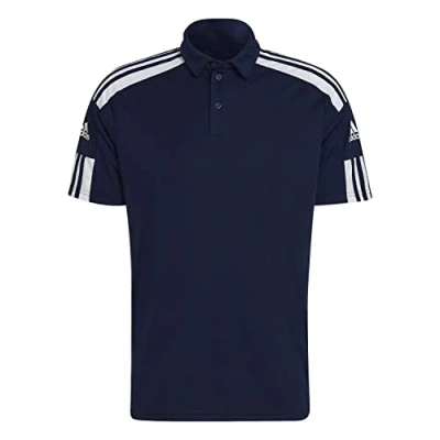 Image of adidas Men&#039;s Sq21 Polo Shirt, Team Navy Blue/White, S UK