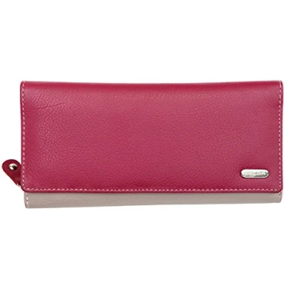 Image of Felda RFID Genuine Leather Ladies Long Coin &amp; 23 Card Purse Wallet
