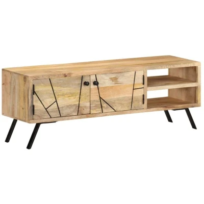 Image of vidaXL TV Cabinet 110x30x40 cm Solid Mango Wood