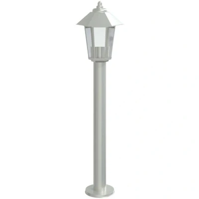 Image of vidaXL Outdoor Floor Lamp Silver 80 cm Stainless Steel