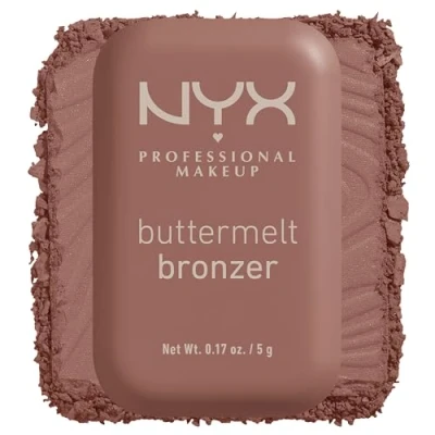 Image of NYX Professional Makeup Buttermelt Powder Bronzer, Up To 12H Wear, Fade &amp; Transfer Resistant, Shade: Butta Biscuit