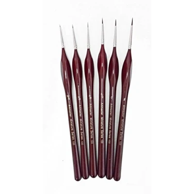 Image of The Art Shop Skipton Extra Fine Detail Paint Brush 6 Sizes Artists, Modellers, Miniatures