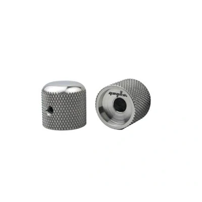 Image of Guyker 2Pcs Titanium Alloy Potentiometer Control Knobs with 6mm(0.24) Dia. Shaft Pot High Grade Knurled Volume Tuning Audio Knob Replacement for Electric Guitar or Precision Bass CNC Machined