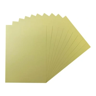 Image of Pack of 50 A5 Pastel Yellow Coloured Card 160gsm Sheets