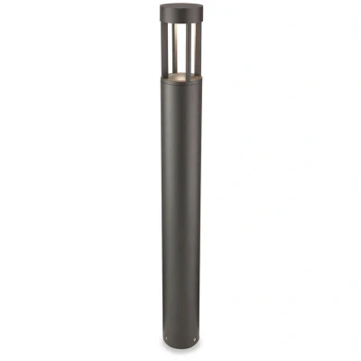 Image of Delta LED 1 Light Outdoor Tall Bollard Post Graphite IP54