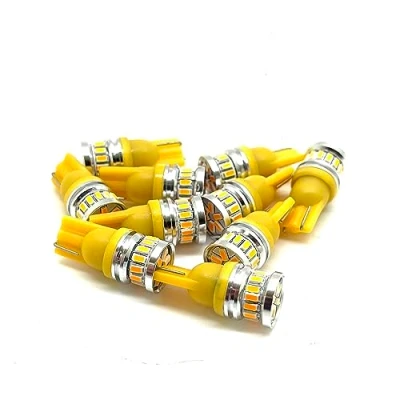 Image of LiteSync 501ST1224 Yx5 Sidelight/Parking 5 x Yellow 12V 24V Strobe Flash Warning T10 W5W 501 504 LED Bulb Lights Recovery Canbus