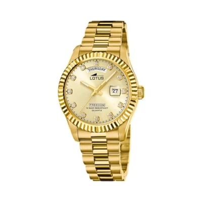 Image of Lotus Men Analog Quartz Watch with Stainless Steel Strap 18857/5