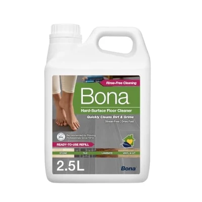 Image of Bona Hard Surface Floor Cleaner Liquid, for Stone, Tile, Laminate, LVT Floors, 2.5 Litre Refill