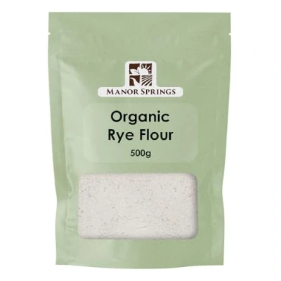 Image of Organic Rye Flour 500g by Manor Springs