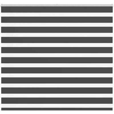 Image of vidaXL Zebra Blind Black 155x100 cm Fabric Width 150.9 Polyester