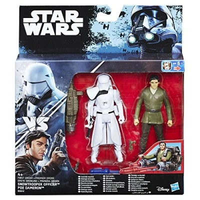 Image of Star Wars The Force Awakens Poe Dameron and First Order Snowtrooper Deluxe Pack Figure
