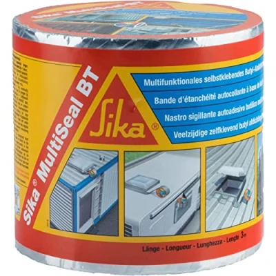 Image of Sika Sealing Tape MultiSeal BT Aluminium Ideal for and Quick Repairs Self Adhesive 3m x 100mm