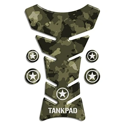 Image of Motorbike Tank Pad Protector Motorcycle Scratch compatible &#039; CLASSIC Camouflage Army Military&#039;