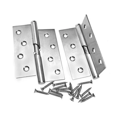 Image of 2X 1 Pair 4&quot;/100mm Stainless Steel Rising Butt Handed Lift Off Door Hinge (Left)