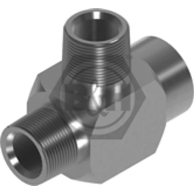 Image of Flowfit Hydraulic Adaptor, Metric Male 1.5mm Pitch x BSP Male, 18mm 1/2&quot; Fitting, Steel Component