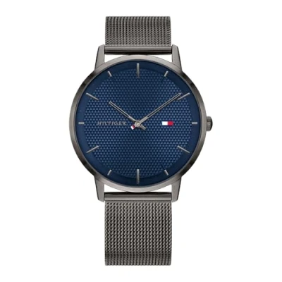 Image of Tommy Hilfiger Analogue Quartz Watch for Men with Gunmetal Stainless Steel mesh Bracelet 1791656