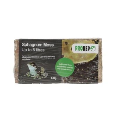 Image of ProRep Sphagnum Moss Brick 100g Reptile Block Sustainably Sourced