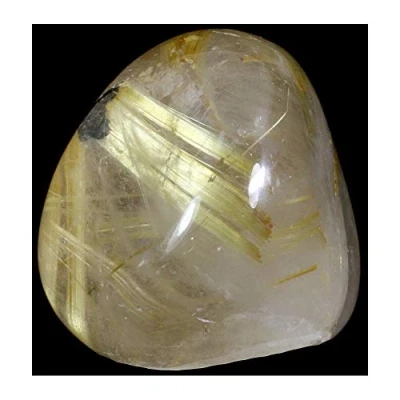 Image of CrystalAge Rutilated Quartz Tumble Stone (20 25mm) Pack of 5