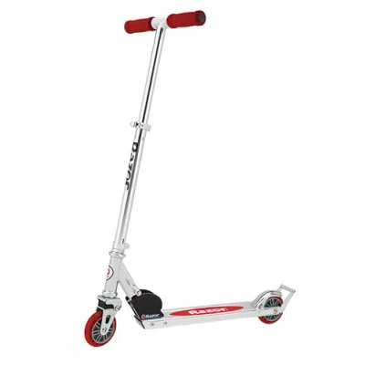 Image of Razor AW Kick Scooter for Kids Wheelie Bar, Lightweight, Foldable, Aluminum Frame, and Adjustable Handlebars