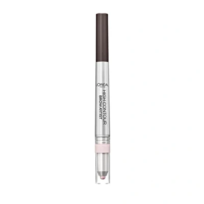 Image of L&#039;Oreal Paris High Contour Brow Pencil &amp; Highlighter Duo 107 Cool Brunette