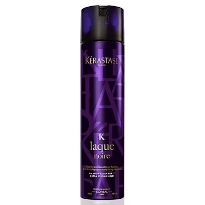 Image of Kérastase Coiffage Couture, Extra Strong Holding Hair Spray, Long Lasting Shape Memory, For All Types, Humidity Resistant &amp; Residue Free, Laque Noire, 300ml
