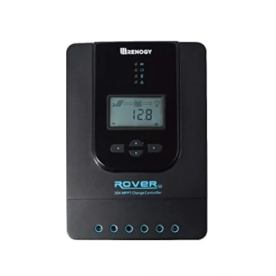 Image of Renogy 30A MPPT Charge Controller, 30 Amp 12V/24V DC Input Solar Controller Auto Parameter Adjustable LCD Display Panel Regulator fit for Gel Sealed Flooded and Lithium Battery