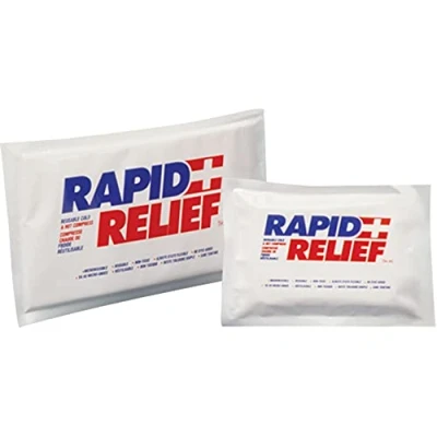 Image of Rapid Relief Deluxe Reusable/Microwavable/Freezer Hot &amp; Cold Gel Compress with Contour Soothes Aches Pains, Bumps, Swelling and Bruising 1 Piece 6 x 5