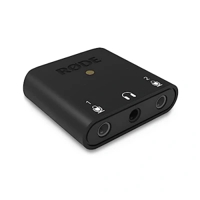 Image of RØDE AI Micro Ultra Compact Dual Channel Audio Interface for Computers, Smartphones and Tablets ( ‎Android, iOS, mac ), Black