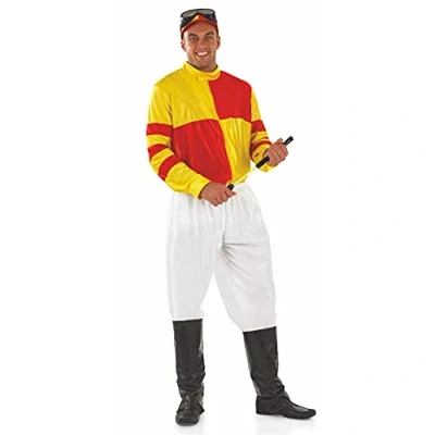 Image of Fun Shack Horse Jockey Fancy Dress Men, Costume Adult Outfits Outfit Men Medium
