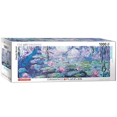 Image of EuroGraphics 6010 4366 Waterlilies/Claude Monet Flowers Plants Grass Purple Green, Various, 1000