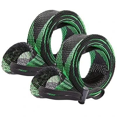 Image of Bassdash Casting Spinning Fishing Rod Sleeves Protective Socks for Poles Up to 7 1/2ft