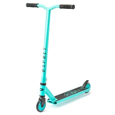 Image of Osprey Stunt Scooter for Kids Adults Boys Girls, Advanced Kick T Bar with ABEC 5 Bearings, HIC Headset and Ergonomic Handlebars, RT 1440, Multiple Colours, Teal