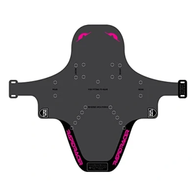 Image of RRP Rapid Racer Products Unisex Adult Enduro Mudguard, Black/Pink, Standard