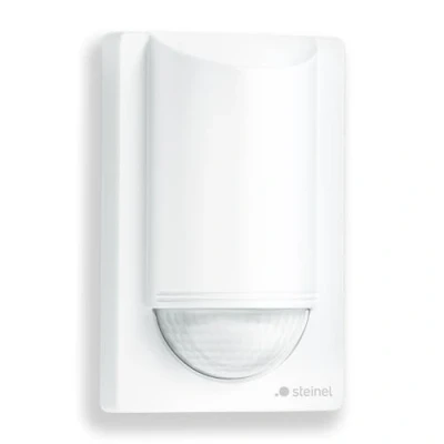 Image of Steinel Motion Sensor is 2180 Eco White, 180/12 m PIR Sensor, 350 W LED Switching Load, Wall Anti Creep Protection