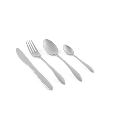 Image of Russell Hobbs RH02221EU7 Cologne Cutlery Set 16 Piece Tableware Set, 18/10 Stainless Steel Service for 4 People, Dishwasher Safe, Includes Knives/Forks/Spoons/Teaspoons, 50 Year Guarantee
