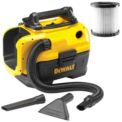 Image of DeWalt DCV584L Flexvolt XR 14.4V 18v Wet Dry Cordless Corded Vacuum + Filter