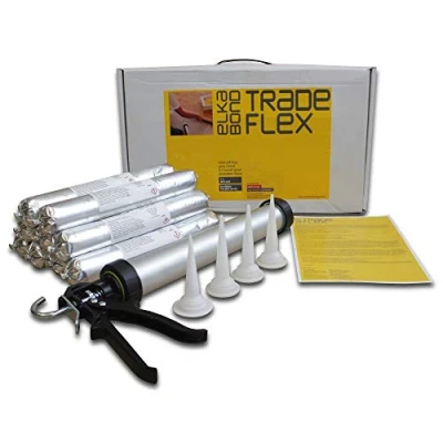 Image of Elka Bond Trade Flex Wood Floor Adhesive Glue Applicator Gun and Sausage