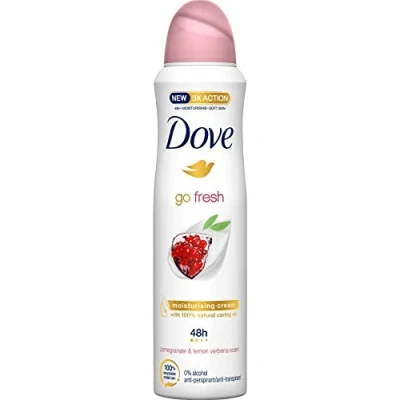 Image of 6 x Dove Women Deodorant Spray Go Fresh Pomegranate and Lemon Verbena 250 ml