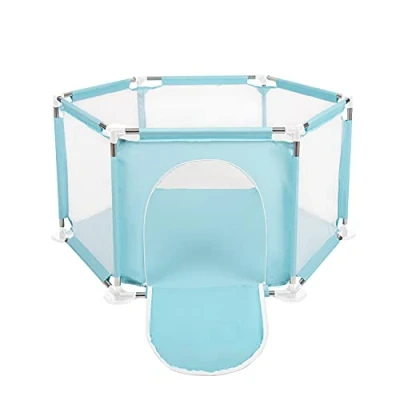 Image of Selonis Hexagon 6 Side Play Pen, Light Green