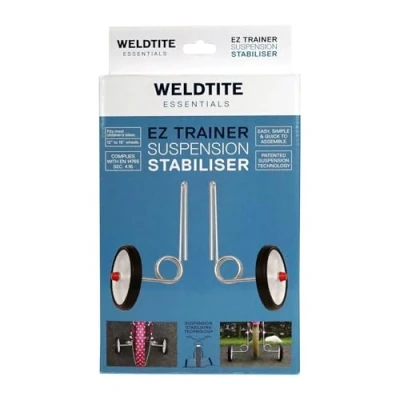 Image of Adie Ez Trainer Suspension Stabilisers for Children&#039;s Bikes, Compatible with 12&quot; to 16&quot; Wheels White (1 Pair)