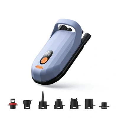 Image of AIRBANK Rechargeable SUP Pump Whale Shark Pro, 7800mAh Battery, Fast Inflation &amp; Deflation Paddle Board 20PSI, High Pressure Auto Off Air for Kayak, Inflatables, Boats, Kite Wings